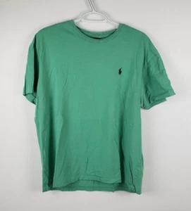 Polo Ralph Lauren T-Shirt Short Sleeve Green Embroidered Horse Mens Size M - Picture 1 of 8