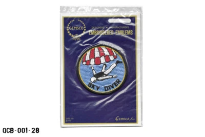 Parche redondo vintage "Sky Diver" GEMSCO 1966 paracaidismo paracaídas deportes extremos Foto 1 de 2