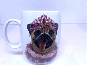 Princess pug 18oz mug by Certified International - Picture 1 of 5