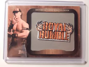 2009 Topps WWE - Historischer Gedenkaufnäher #P4 John Cena Royal Rumble - Bild 1 von 3