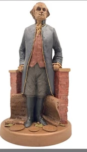 1989 TOM CLARK GEORGE WASHINGTON w/ COA, Rare Sculpture Cairn Studio - Picture 1 of 8