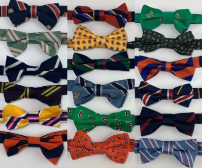 Polo Ralph Lauren Silk Bow Tie Pre-Tied Boys 8-20 Adjustable PICK YOUR PATTERN - Image 1 of 3