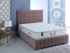 3ft Single Cashmere Latex Mattress 1200 Foam Encapsulated Pocket Spring - Picture 1 of 3