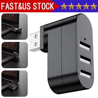 3 Port High Speed USB 3.0 Multi HUB Splitter Expansion Desktop PC Laptop Adapter - Image 1 of 4