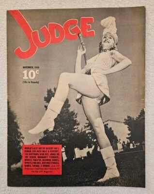 Judge Magazine #2725 Volume 117 November 1940 Humor, Cartoons, Sports - Image 1 of 3