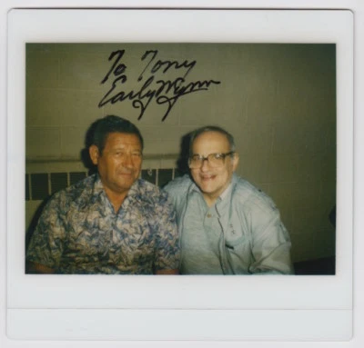 EARLY WYNN SIGNED ORIGINAL KODAK PHOTO INSCRIBED AUTO AUTOGRAPH JSA D. 1999 - Image 1 of 2