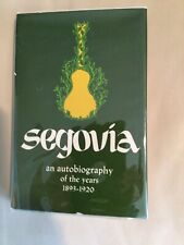 Andres Segovia Autobiography 1893-1920 Rare Fist Edition Signed RARE