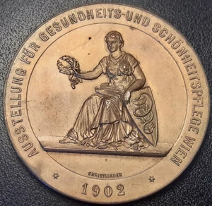 Médaille - Autriche - ausstellung für gesundheits und schönheitspflege Wien 1902 - Imagen 1 de 2