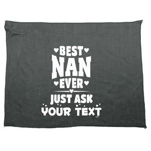 Best Nan Ever Just Ask Your Text Personalised - Funny Novelty Gym Sports Towel - Picture 1 of 3