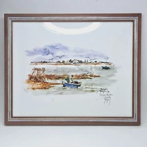 French Watercolor Art Print - Babeth Morello ''AIGUES-MORTES' Signed - Picture 1 of 12