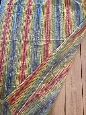 Tela Spectrix Janet Gossard Seersucker Rainbow 46"X 64" Y2K Foto 1 de 4