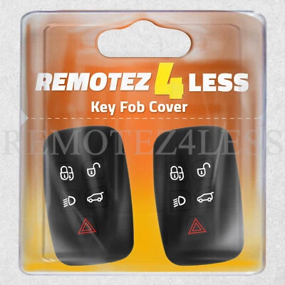 2 Key Fob Cover for 2015 2016 2017 2018 Land Rover Discovery Remote Case Skin - Image 1 of 4