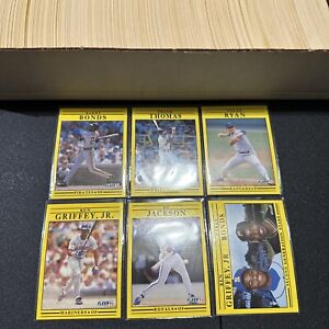 1991 Fleer Baseball Complete Set Griffey Jr, Nolan Bonds and More! #1-720