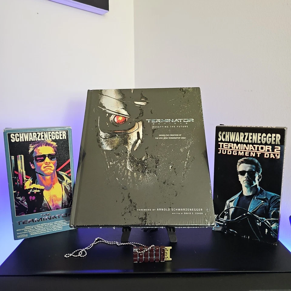 The Terminator (1984) Terminator 2 Judgment Day (1991) VHS Bundle W Genisys Book - Image 1 of 1