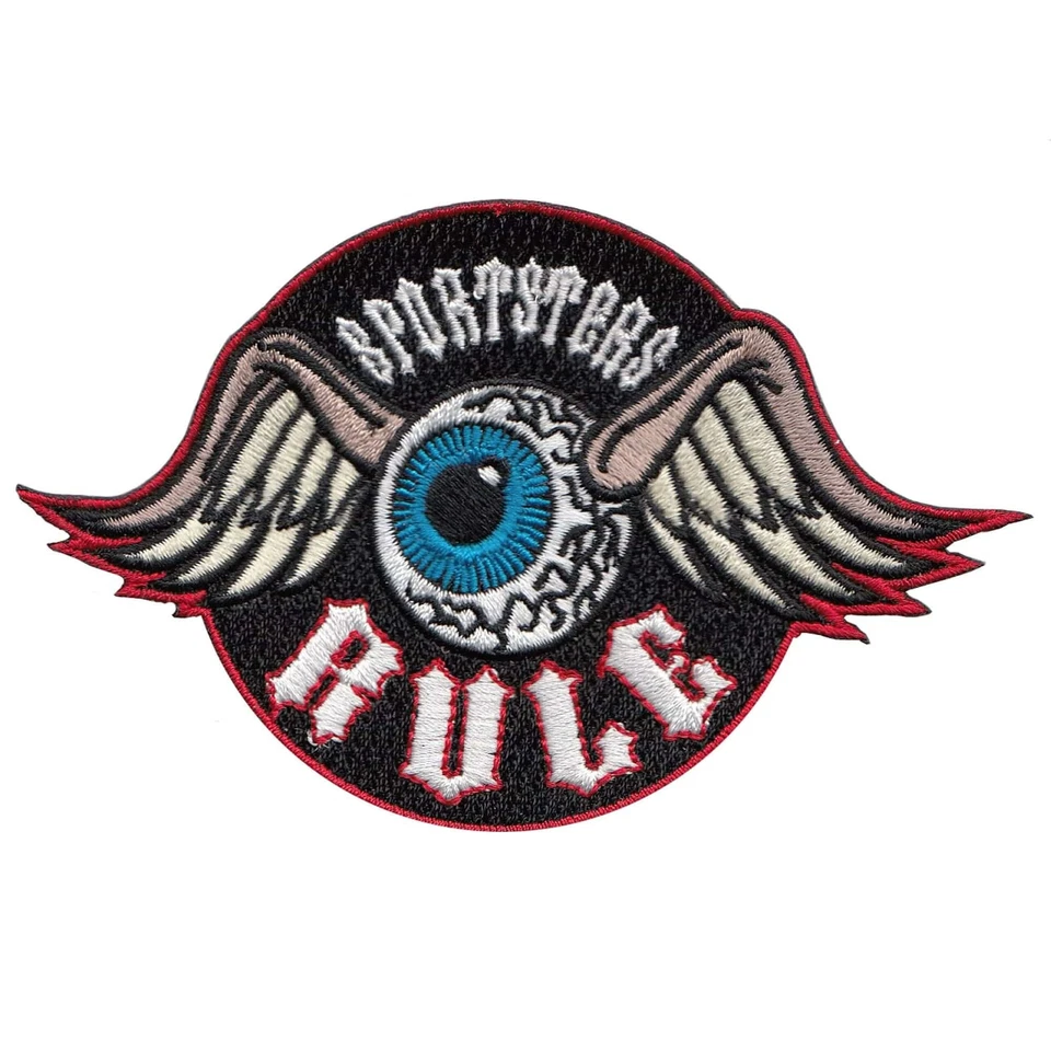 Lowbrow Customs Sportsters Rule Patch H-D Harley chopper bobber biker XL cafe - Image 1 of 1