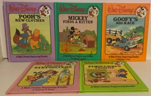 Vintage 1983 Walt Disney‘s Fun-To-Learn Library Bantam Books Volumes 3-7 - Picture 1 of 8