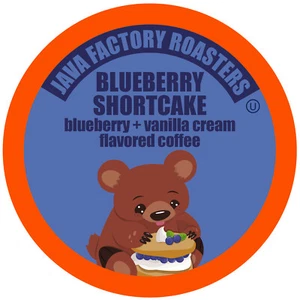 Java Factory Blueberry Shortcake café con sabor de una sola taza, Keurig 2.0, 40 unidades - Imagen 1 de 10
