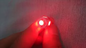 2 x Red BA9S / BA9 5SMD LED Light Bulbs Round Base (Red) - Bild 1 von 5