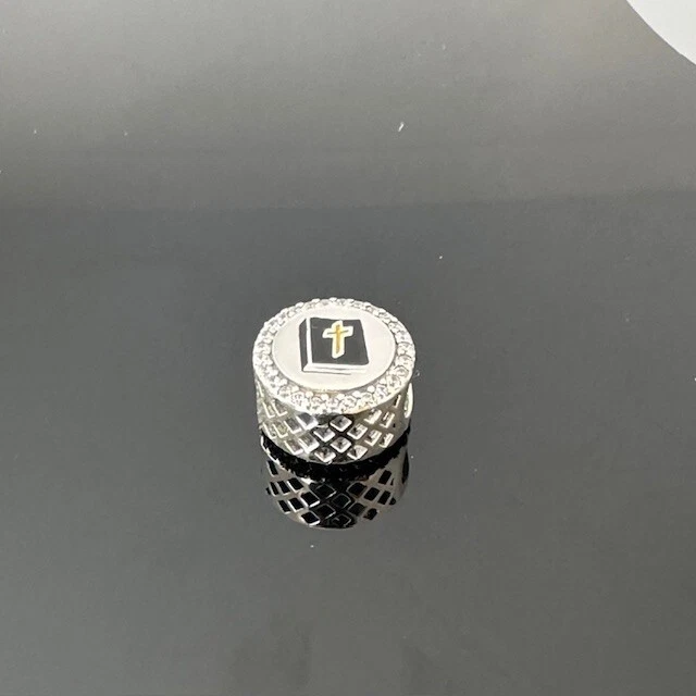 Authentic PANDORA Sterling Silver Charm Sparkling Skull 797866CZ