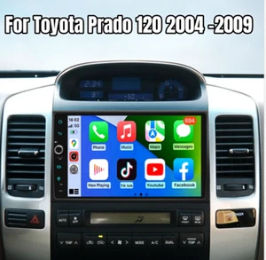 Android 13 For Toyota Prado 2004-2009 9'' Carplay Car Stereo Radio GPS Navi Cam - Picture 1 of 14