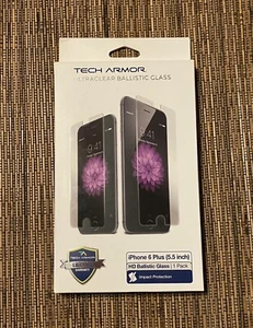 tech armor screen protector Ultraclear Ballistic Glass iPhone 6 Plus (5.5”) - Picture 1 of 2