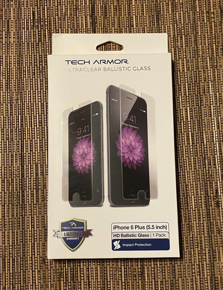 tech armor screen protector Ultraclear Ballistic Glass iPhone 6 Plus (5.5”) - Image 1 of 2