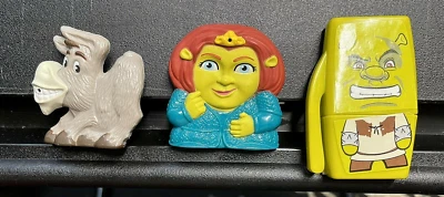 LOTE de 3 marcadores General Mills DreamWork Shrek agua Squirters burro Fiona Shrek Foto 1 de 4