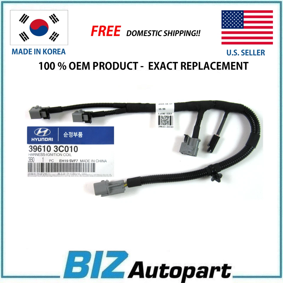 Genuine Wire Harness Cable for 06-12 Sonata Santa Fe Veracruz Amanti 39610-3C010 - Изображение 1 из 4