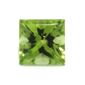PERIDOT 7 MM QUADRATISCH GESCHNITTENES BUFF TOP GANZ NATÜRLICH F-4834 - Bild 1 von 1