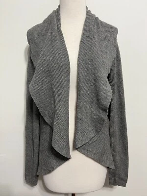 Cárdigan corto Michael Stars mezcla de cachemir cortina abierta suéter gris OS / talla única Foto 1 de 4