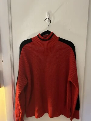 Red And Black Mock Neck Sanctuary Sweater - Image 1 of 4