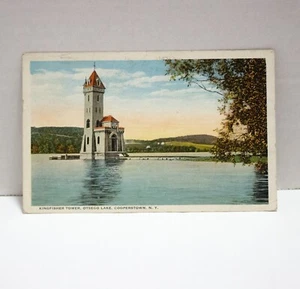 Kingfisher Tower Otsego Lake Cooperstown NY Postcard Unposted Colorized A-60038 - Picture 1 of 2