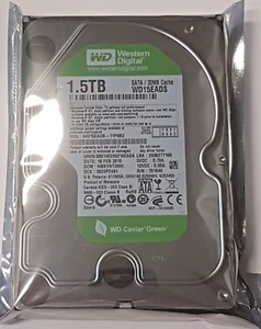 1.5 TB SATA Western Digital WD15EADS-11P8B2 5400rpm 32MB HDD 3,5 " Hard Drive - Picture 1 of 1