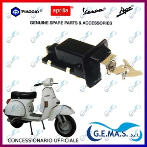 Set Bloque Llave Cerradura Asiento Corto Piaggio Vespa Px Antiguo Modelo - Picture 1 of 1