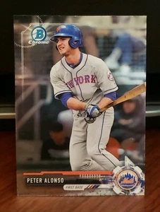 2017 Bowman Chrome PETE ALONSO NY Mets  - Picture 1 of 2