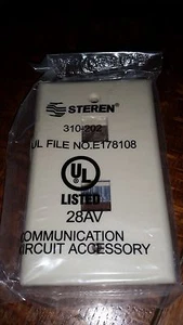 STEREN Keystone Wallplate 1-gang 2-port Almond for CAT5/CAT6 jack 10-Pack  - Picture 1 of 3