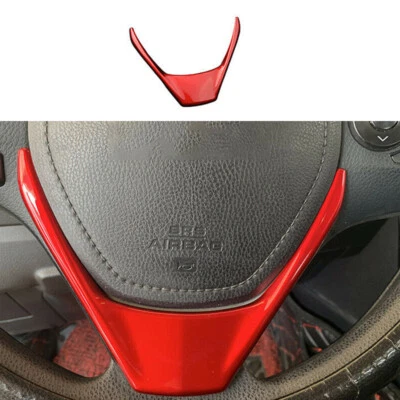 RED ABS Steering Wheel Cover Trim For Toyota RAV4 2013-2016 2018 Foto 1 de 4
