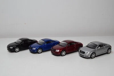 B42 1:43 LOTTO ALTA VELOCITÀ ALTA VELOCITÀ 4X AUDI TT COUPE ROSSO, BLU, GRIGI... - Immagine 1 di 4