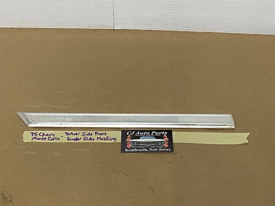 原始设备制造商 75 雪佛兰 Monte Carlo 左驱动侧前挡泥板车身侧模塑装饰 — 第 1/4 张图片