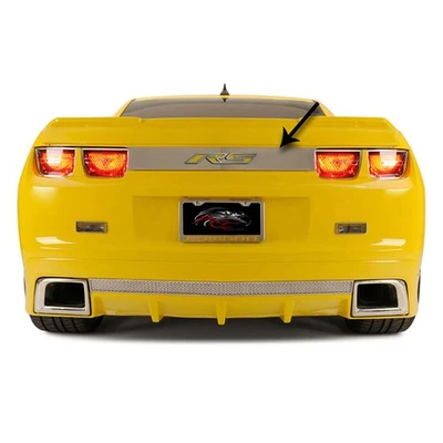 Trunk Lid Plate Black Brushed 'RS' Inlay for 2010-2013 Camaro [Polished] Foto 1 de 4