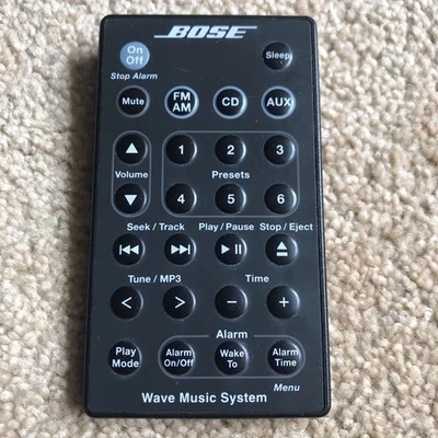 Genuine BOSE~ Wave Music System~ Remote Control~ Black - image 1 of 4