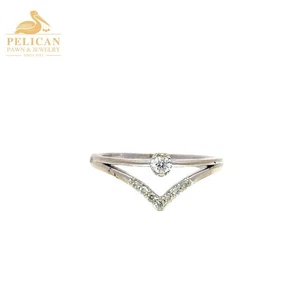 DAMENRING 14 K WEISSGOLD DIAMANT (mee kp) (PDS037926) - Bild 1 von 8