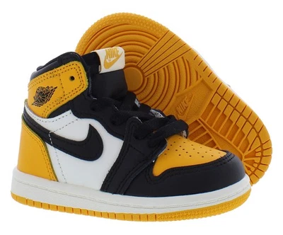 Nike Jordan 1 Retro Alto Og Bebé/Niño Pequeño Zapatos Talla 10, Color: Taxi/Negro/Vela Foto 1 de 4