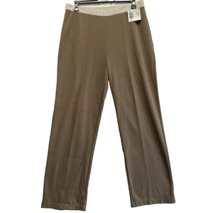Pantalones de salón Crazy Horse para mujer nuevos con etiquetas talla XL marrón tiro alto pierna recta - Imagen 1 de 14