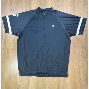 Bontrager Mens Cycling Jersey XL Black  Half Zip Pockets Biking Sportswear - Picture 1 of 6