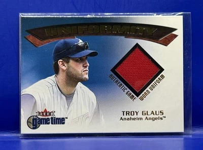 2001 Fleer Game Time Uniformity Troy Glaus Game-Worn Jersey  Anaheim Angels - Image 1 of 2
