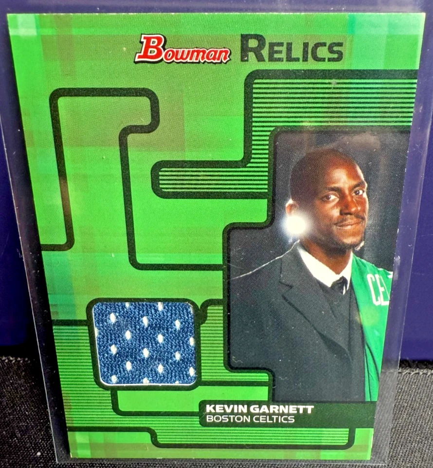 Parche de camiseta Bowman Kevin Garnett 2007-08 usado en el juego Salón SSP RARO Foto 1 de 2