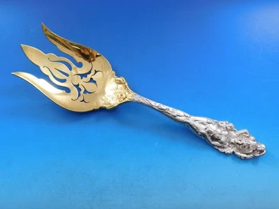 Tenedor para servir ensalada Love Disarmed by Reed & Barton Sterling viejo oscuro GW 3 dientes 11" Foto 1 de 4