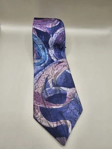 Andre Valetino Men's Necktie Floral Watercolor Polyester Made USA - Picture 1 of 7