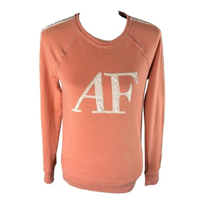 Sudadera jersey de cuello redondo bordada rosa claro XS de Abercrombie & Fitch para mujer Foto 1 de 4